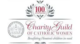 A logo of a charity guild for Catholic women
